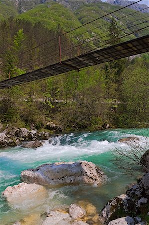 Soca River, Slovenia Foto de stock - Sin royalties Premium, Código: 600-03659234