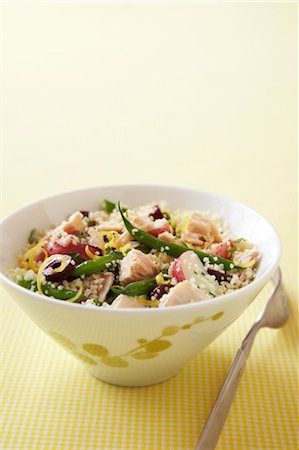 simsearch:600-05973291,k - Nicoise and Couscous Salad Stock Photo - Premium Royalty-Free, Code: 600-03686076