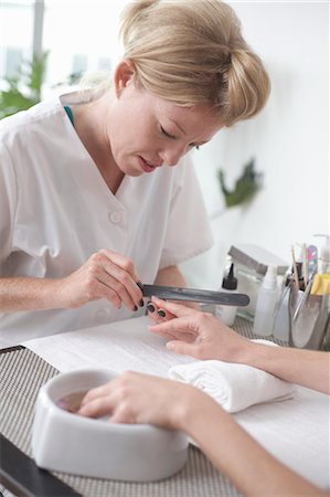 self-employed - Woman Getting a Manicure, Vancouver, British Columbia, Canada Stock Photo - Premium Royalty-Free, Code: 600-03686256