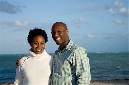 Portrait of Couple on the Beach, Florida, USA Stock Photo - Premium Royalty-Free, Code: 600-03682206