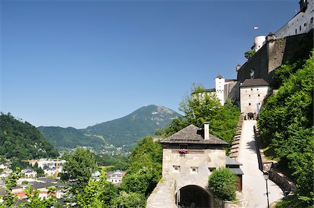 Hohensalzburg Castle, Salzburg, Salzburger Land , Austria Stock Photo - Premium Royalty-Free, Code: 600-03737690