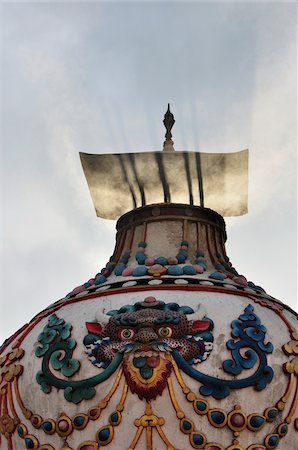 stupa - Detail, Boudhanath, Kathmandu, Bagmati, Madhyamanchal, Nepal Stock Photo - Premium Royalty-Free, Code: 600-03737722