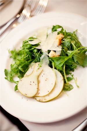 plated food - Pear and Arugula Salad Stock Photo - Premium Royalty-Free, Code: 600-03738749