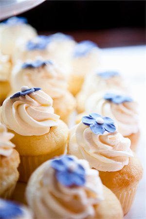 sweet   no people - Close-up of Cupcakes Stock Photo - Premium Royalty-Free, Code: 600-03738752