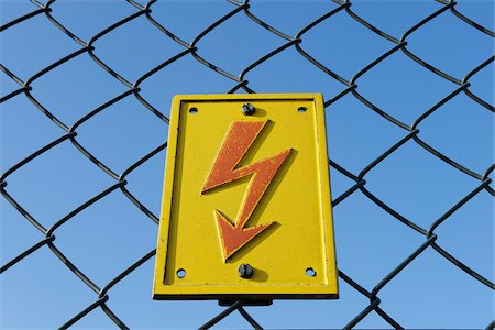 simsearch:600-07561369,k - High Voltage Sign, Hesse, Germany Stock Photo - Premium Royalty-Free, Code: 600-03762424
