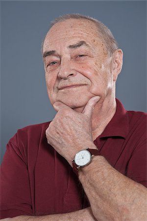 Portrait of Senior Man Stock Photo - Premium Royalty-Free, Code: 600-03777823