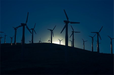 Tehachapi Pass Wind Farm, Tehachapi, Kern County, California, USA Fotografie stock - Premium Royalty-Free, Codice: 600-03814720