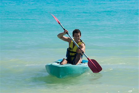 Kayaking, Reef Playacar Resort and Spa Hotel, Playa del Carmen, Quintana Roo, Yucatan Peninsula, Mexico Stock Photo - Premium Royalty-Free, Code: 600-03849064