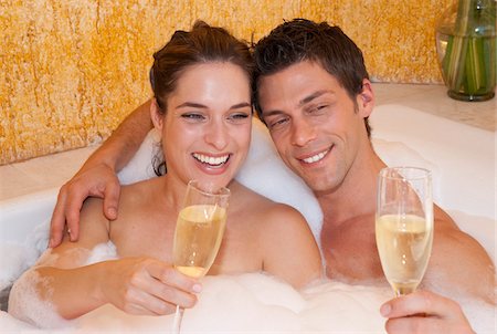 people in hot tub - Couple in Jacuzzi, Reef Playacar Resort and Spa, Playa del Carmen, Mexico Stock Photo - Premium Royalty-Free, Code: 600-03849678