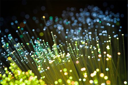 data technology - Green fibre optic lights Stock Photo - Premium Royalty-Free, Code: 614-05399874