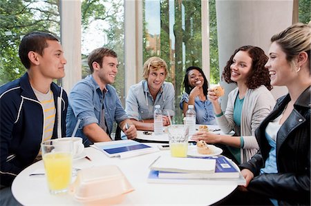 University students in college cafe Stock Photo - Premium Royalty-Free, Code: 614-05557333