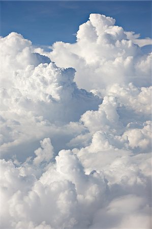 Cloudscape against blue sky Stock Photo - Premium Royalty-Free, Code: 614-05557385
