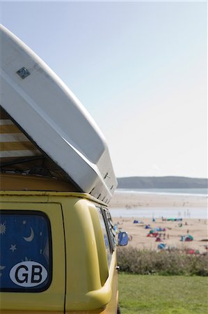 Camper van at the coast Stock Photo - Premium Royalty-Free, Code: 614-05955402