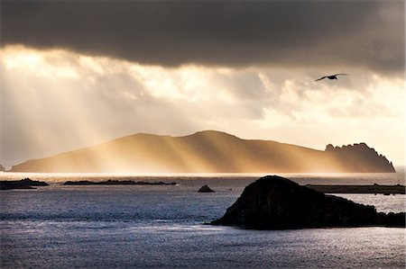 rays - Slea head, dingle peninsula, county kerry, ireland Foto de stock - Sin royalties Premium, Código: 614-06002477