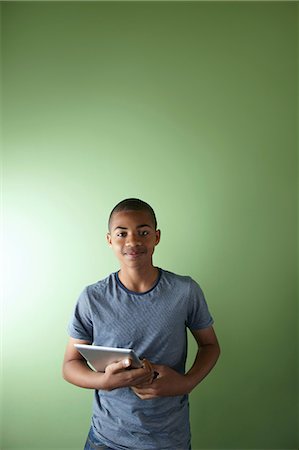 simsearch:614-06116419,k - Schoolboy with digital tablet Stock Photo - Premium Royalty-Free, Code: 614-06116426