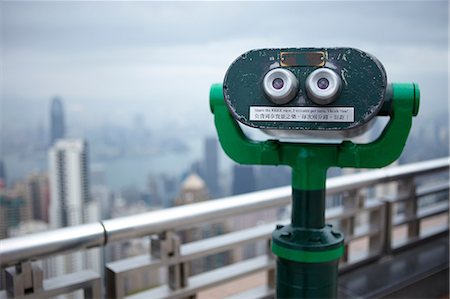 Coin operated binoculars, the peak, hong kong, china Stock Photo - Premium Royalty-Free, Code: 614-06168782