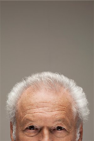 face portrait - Senior man, cropped portrait Stock Photo - Premium Royalty-Free, Code: 614-06169248