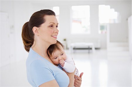 Mother and baby daughter Stock Photo - Premium Royalty-Free, Code: 614-06312007
