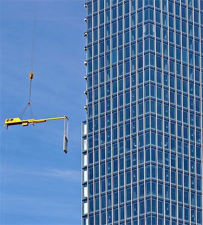 Construction of new European Monetary Bank, Frankfurt, Hesse, Germany Stock Photo - Premium Royalty-Free, Code: 614-06312101