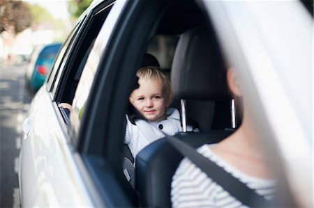 Boy in car Stock Photo - Premium Royalty-Free, Code: 614-06442529