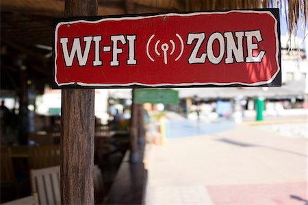 Wifi sign Stock Photo - Premium Royalty-Free, Code: 614-06813195