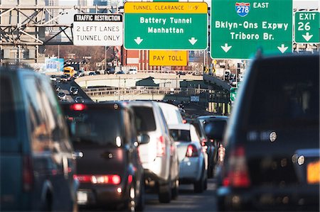 direction sign and nobody road - Traffic congestion New York City, USA Stock Photo - Premium Royalty-Free, Code: 614-06813307