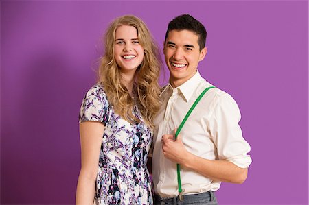 Portrait of young couple smiling Stock Photo - Premium Royalty-Free, Code: 614-06896899