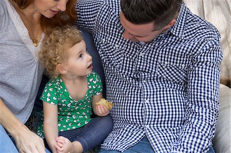 father and daughter - Husband & wife talking to child Stock Photo - Premium Royalty-Free, Code: 614-06898413