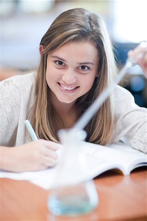 simsearch:614-06973669,k - School girl enjoying science lesson Stock Photo - Premium Royalty-Free, Code: 614-06973662