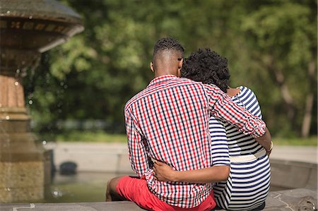 simsearch:614-06898128,k - Rear view of young couple, Bethesda fountain, Central Park, New York City, USA Stock Photo - Premium Royalty-Free, Code: 614-07735378