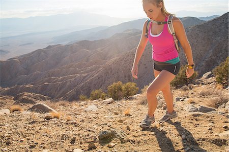 simsearch:614-07806265,k - Woman hiking, Joshua Tree National Park, California, US Stock Photo - Premium Royalty-Free, Code: 614-07911768