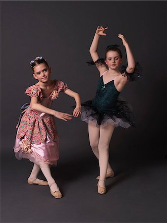 simsearch:614-03469543,k - Two ballerinas posing. Stock Photo - Premium Royalty-Free, Code: 614-08866487