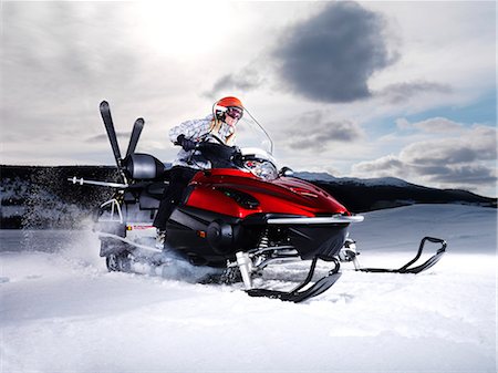 simsearch:649-07280823,k - Girl on skidoo. Stock Photo - Premium Royalty-Free, Code: 614-08866503