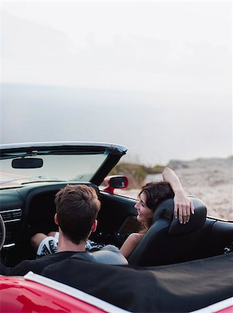 simsearch:614-06896253,k - couple sitting in open-topped car Stock Photo - Premium Royalty-Free, Code: 614-08866802