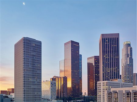 Financial District, Downtown, Los Angeles, California, United States of America Stock Photo - Premium Royalty-Free, Code: 614-08877423