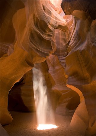 swirling rock formation - Antelope Canyon, Page, Arizona, USA Stock Photo - Premium Royalty-Free, Code: 614-08871547