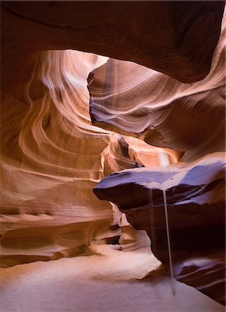 swirling rock formation - Antelope Canyon, Page, Arizona, USA Stock Photo - Premium Royalty-Free, Code: 614-08871548