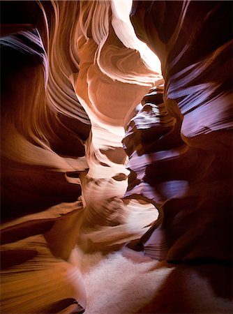 swirling rock formation - Antelope Canyon, Page, Arizona, USA Stock Photo - Premium Royalty-Free, Code: 614-08871549