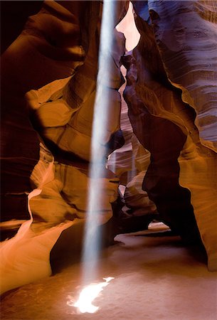 swirling rock formation - Antelope Canyon, Page, Arizona, USA Stock Photo - Premium Royalty-Free, Code: 614-08871550