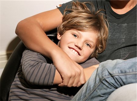 Boy playfighting with brother, portrait Stock Photo - Premium Royalty-Free, Code: 614-08873610