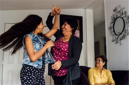 simsearch:6113-08393683,k - Mother and daughter dancing Stock Photo - Premium Royalty-Free, Code: 614-08926622
