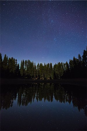 simsearch:614-07487145,k - Starry night sky, Nickel Plate Provincial Park, Penticton, British Columbia, Canada Photographie de stock - Premium Libres de Droits, Code: 614-09127448