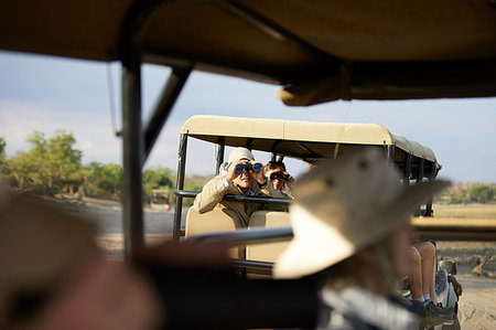 simsearch:6108-06906290,k - Tourists on safari tour, Kasane, North-West, Botswana Stock Photo - Premium Royalty-Free, Code: 614-09178346