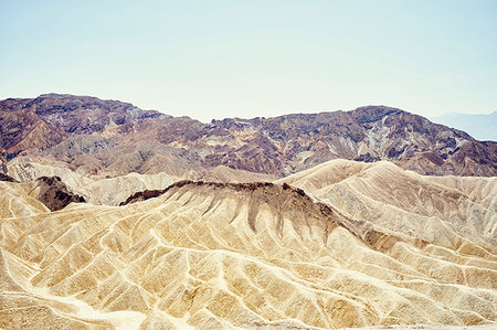 View of Zabriskie Point, Death Valley, California, USA Stock Photo - Premium Royalty-Free, Code: 614-09211946