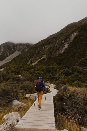 simsearch:649-08086253,k - Hiker exploring trail, Wanaka, Taranaki, New Zealand Stock Photo - Premium Royalty-Free, Code: 614-09259223