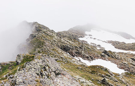 simsearch:614-06814364,k - Fog and snow on rocky mountain ranges, Gmund, Tirol, Austria Stock Photo - Premium Royalty-Free, Code: 614-09277035