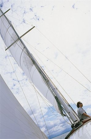 simsearch:614-00602699,k - Man sailing boat Stock Photo - Premium Royalty-Free, Code: 614-00602684