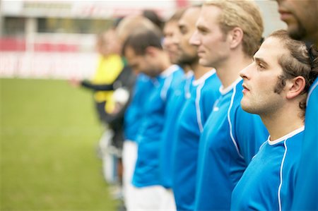 simsearch:614-00657328,k - Footballers in line Stock Photo - Premium Royalty-Free, Code: 614-00808610