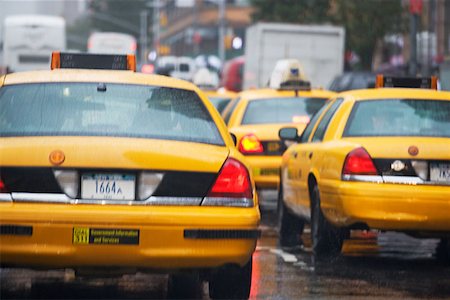 Yellow taxi cabs new york Stock Photo - Premium Royalty-Free, Code: 614-00914530