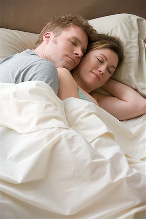 simsearch:614-06896801,k - Sleeping couple Stock Photo - Premium Royalty-Free, Code: 614-00913810